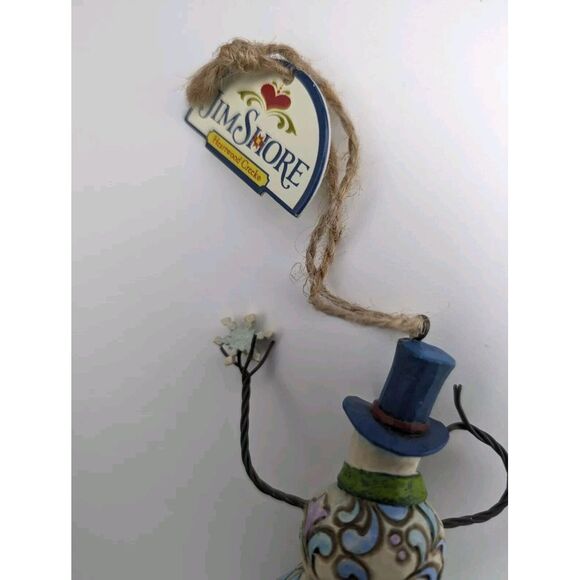 NWT Jim Shore 2008 Heartwood Creek Snowman 5" Hanging Holiday Ornament - Picture 4 of 9